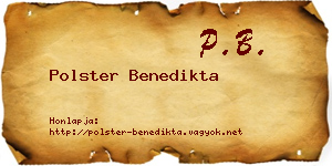 Polster Benedikta névjegykártya